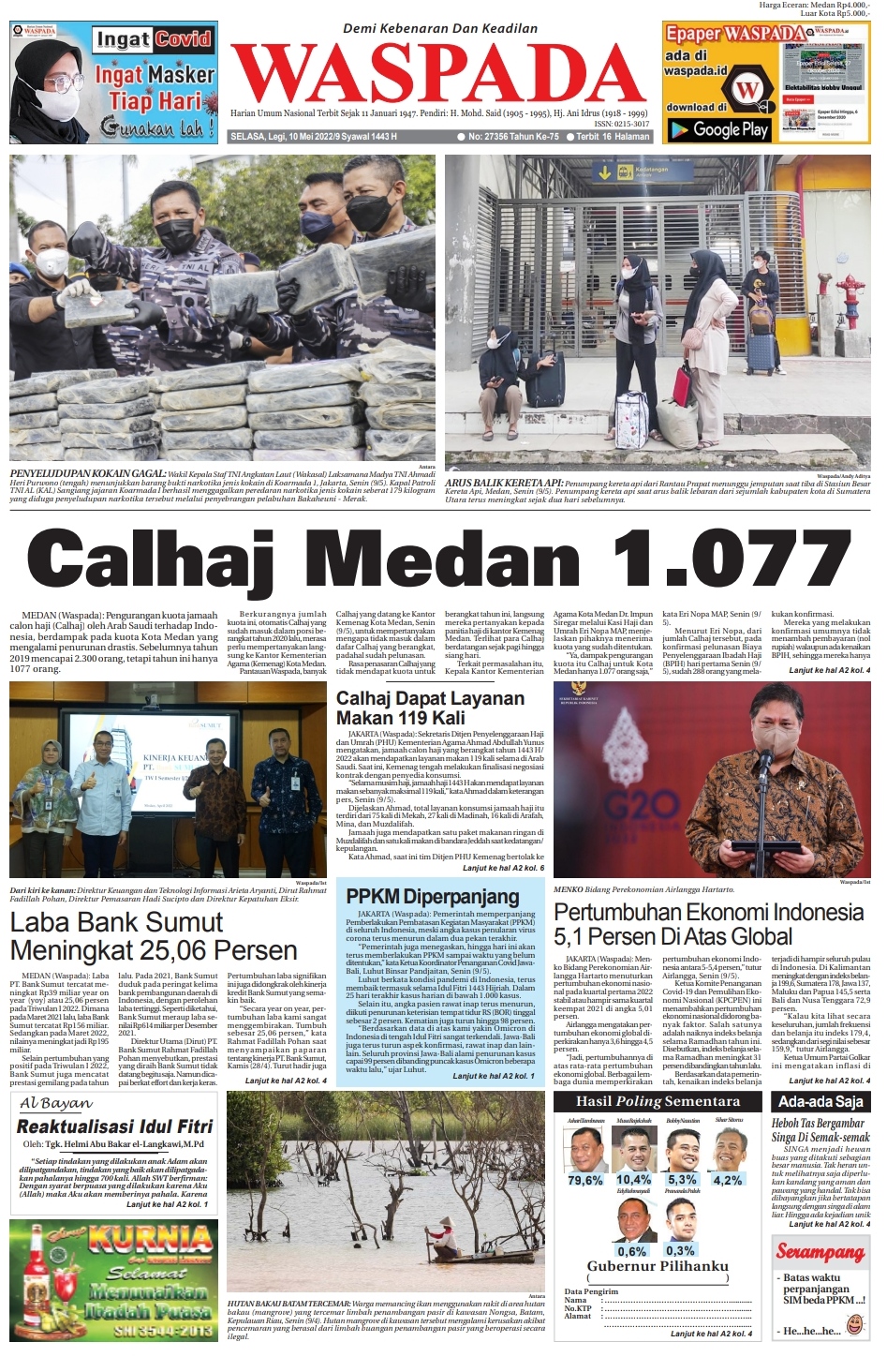 Waspada Selasa Mei Epaper Harian Waspada