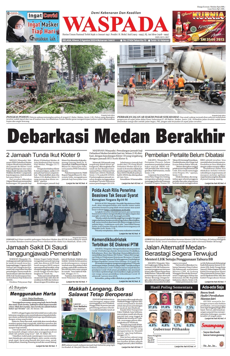 Waspada Selasa Agustus Epaper Harian Waspada