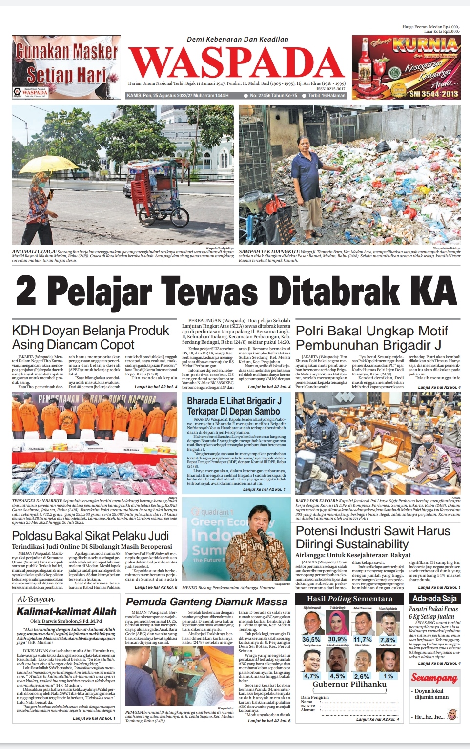 Waspada Kamis Agustus Epaper Harian Waspada