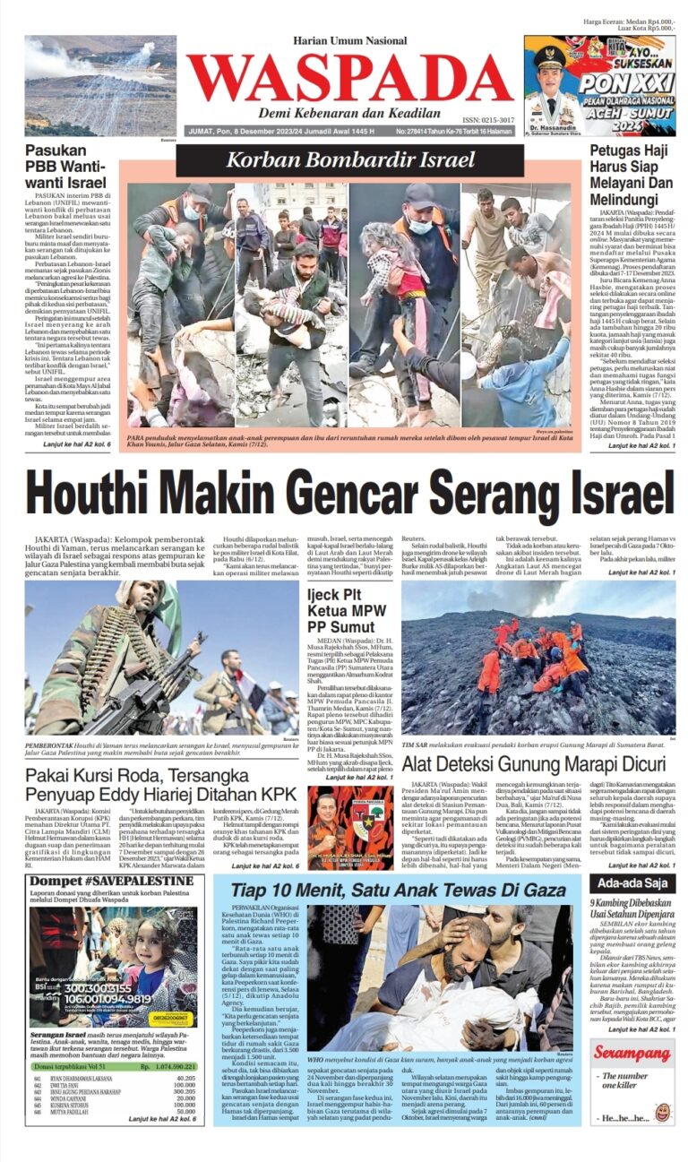 Waspada Jumat Desember Epaper Harian Waspada